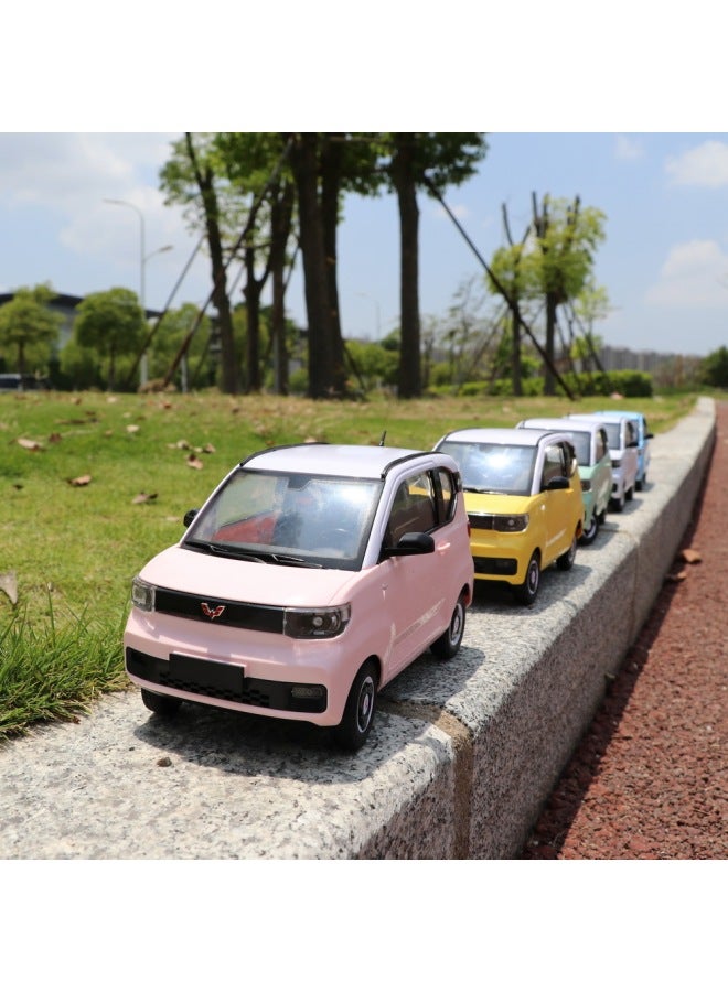 Chuangxingda D32Mini 1:16 محرك خلفي كامل النطاق RC CAR Wuling Hongguang جهاز التحكم عن بعد CAR Macaron اللون: D32Mini أصفر ثلاثة نسبة كهربائية: 1:16 - Image 3
