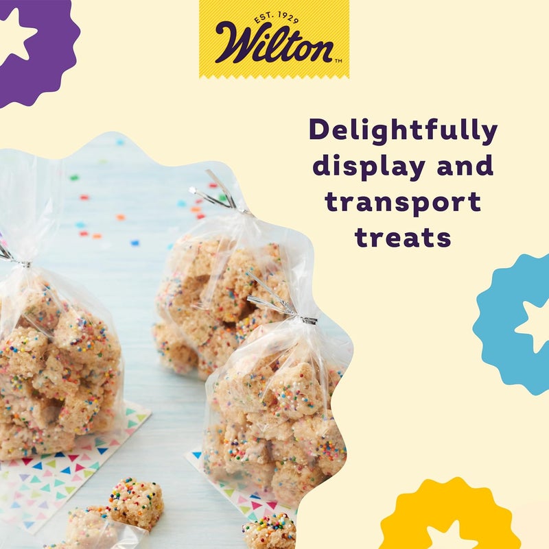 Wilton Clear Treat Party Bags 4 x 95 in 50 Pack - Image 5