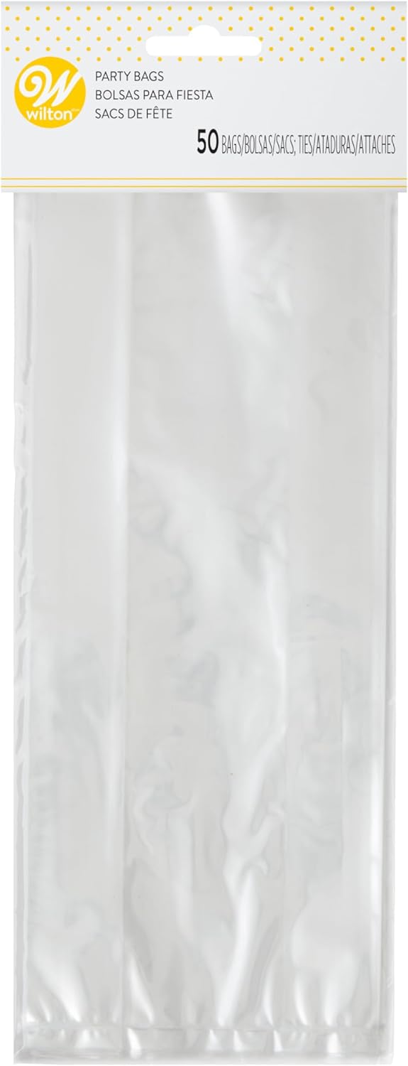 Wilton Clear Treat Party Bags 4 x 95 in 50 Pack - Image 1