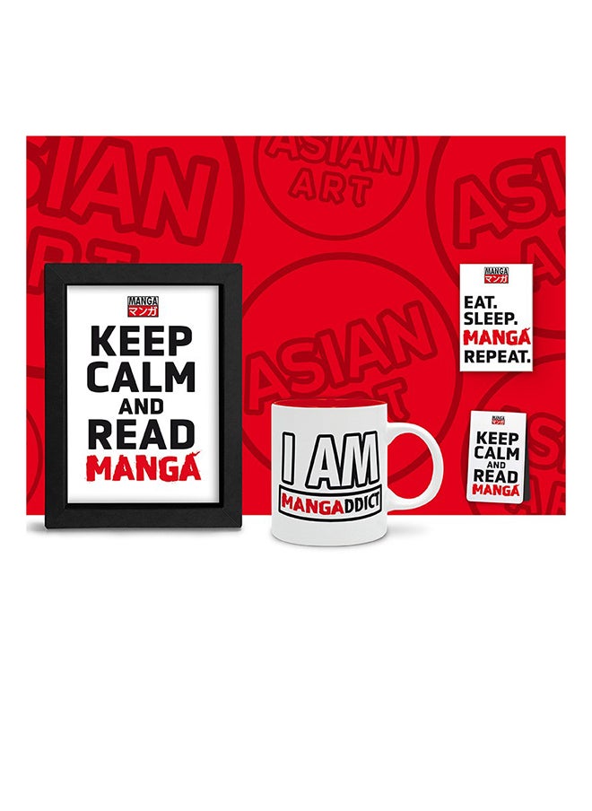 ABYstyle ABYstyle Asian Art Magnet + Magnetic Bookmark + Mug + Kraft Frame  - Image 2