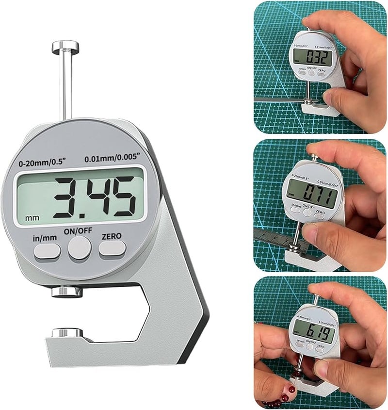 Digital LCD Electronic Thickness Gauge For Metalworking And Automotive - Image 3