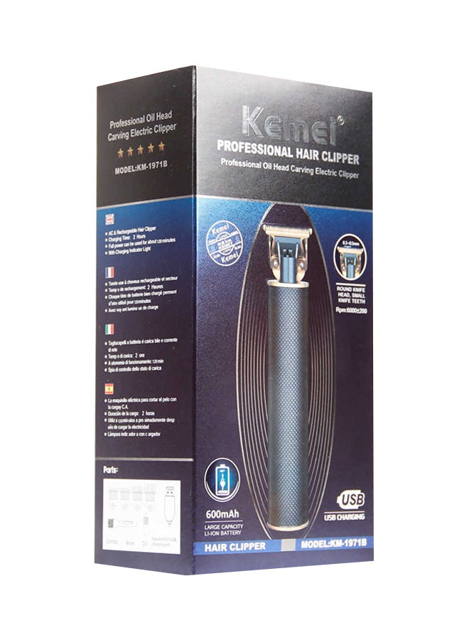 Kemei Professional Oil Head Carving Electric Hair Clipper Black - Image 3