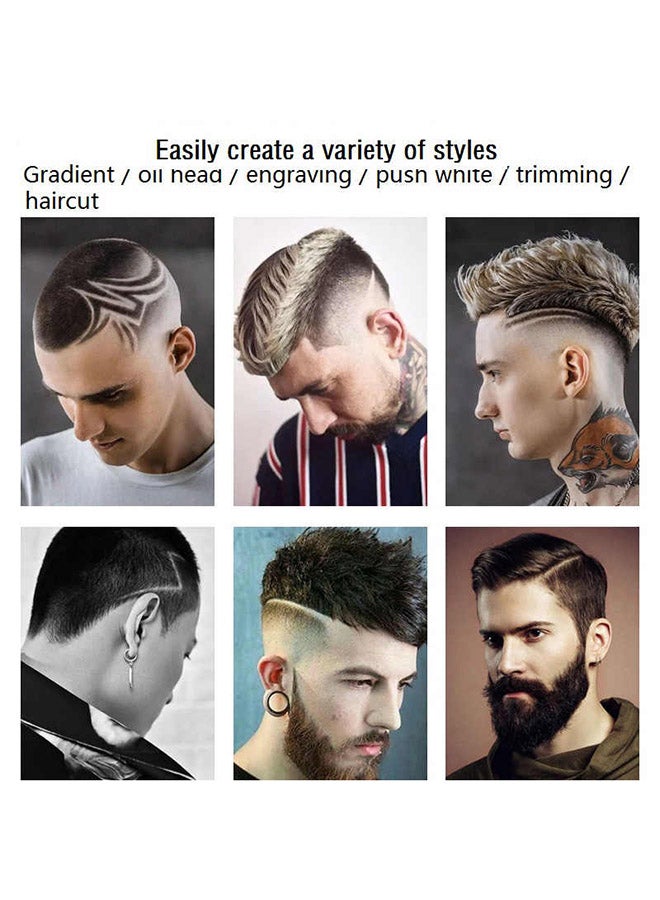 Kemei Professional Oil Head Carving Electric Hair Clipper Black - Image 5