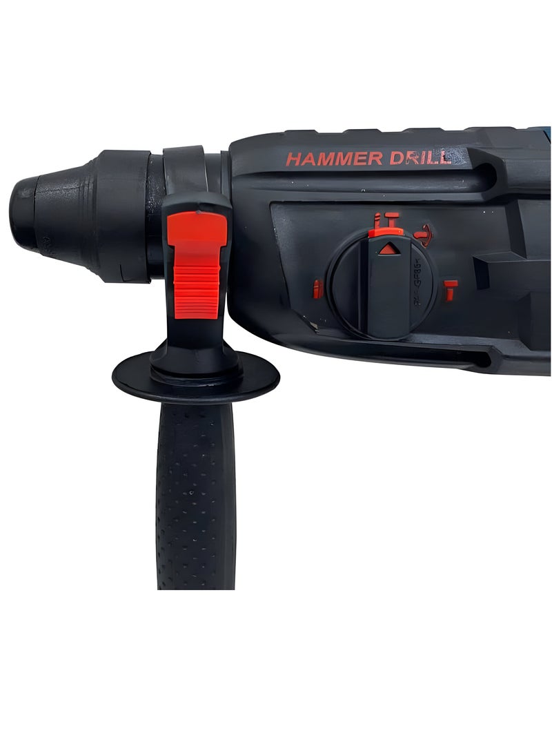 ROXON RX-800 Rotary Hammer Drill - 800W High Performance Tool with SDS Plus, Soft Grip Handle, and Safety Eye Protection - 220-240V 50/60Hz with Durable Plastic Case - Image 5