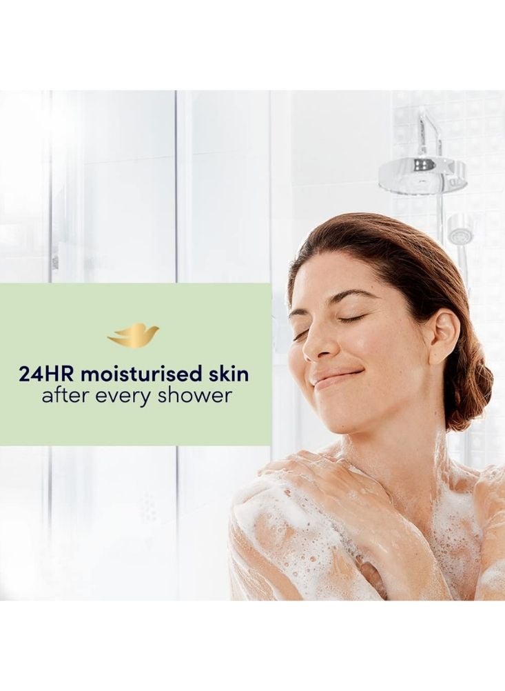 دوف غسول الجسم المنعش من دوف – تركيبة مرطبة بخلاصة الخيار والشاي الأخضر، تنظف البشرة بلطف وتمنحها إحساسًا فوريًا بالنضارة والانتعاش. - Image 3