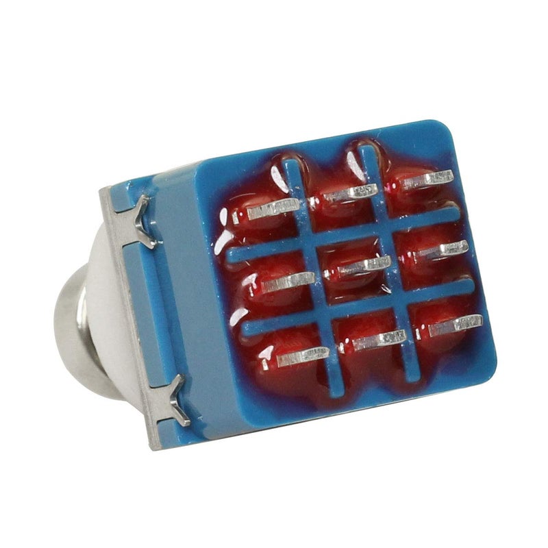 MEETOOT ميتووت 2 قطعة 9 دبوس 3PDT زر مؤثر صندوق فرشاة تجاوز حقيقي صندوق تأثيرات الجيتار دواسة قدم مفتاح معدني - Image 2