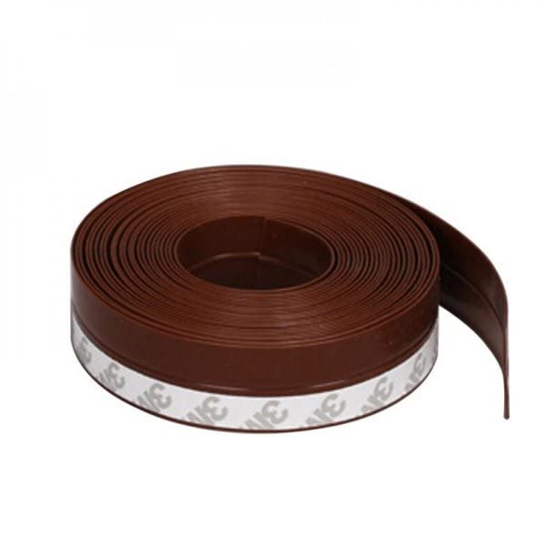 REPLEX Silicone Seal Strip for Door Door Tape for Seal Strips Gap Sealer Adhesive Sealing Sticker for Window Gaps Door Seal Windproof Weather Stripping Door Draft Stopper for Home 3 M Brown - Image 1
