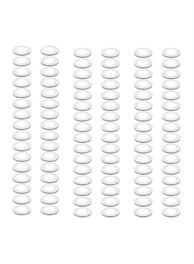 200 Pcs Flat Metal Rimless Eyeglass Screw Washers Gaskets Spacers for Repair - Image 1
