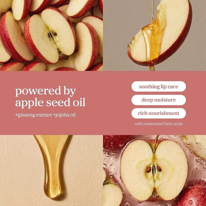 Korean Lip Oil - Appleginseng | Long-Lasting, Moisturizing, Plumping, Balancing, and Tinting Dry Lips With Apple Seed and Jojoba Seed Oils, Ginseng Extract, Gift, 0.12 Fl. Oz. (Red Brick) - Image 3