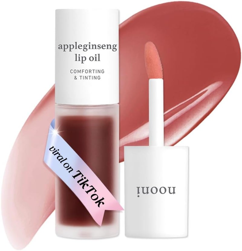Korean Lip Oil - Appleginseng | Long-Lasting, Moisturizing, Plumping, Balancing, and Tinting Dry Lips With Apple Seed and Jojoba Seed Oils, Ginseng Extract, Gift, 0.12 Fl. Oz. (Red Brick) - Image 1
