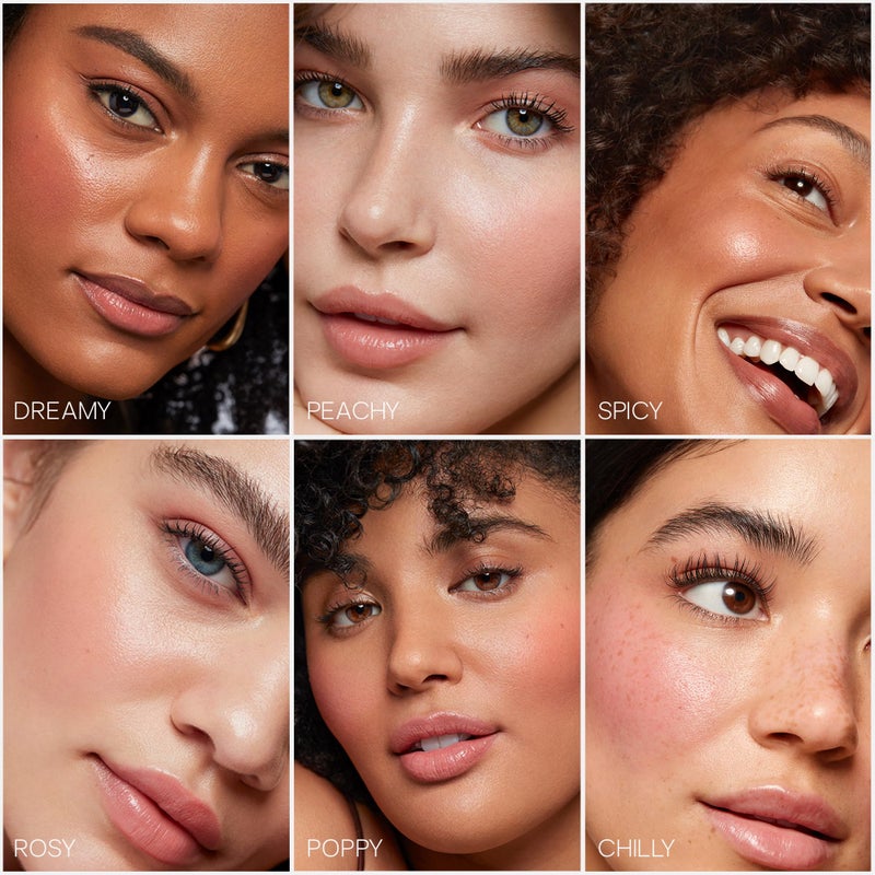 Saie Dew Liquid Blush for Cheeks - Hydrating Cream Blush Stick with a Blendable + Buildable Formula - Skincare Infused Dewy Cheek Tint for a Natural Flush - Glowy Makeup Essential - Rosy (.40 oz) - Image 5