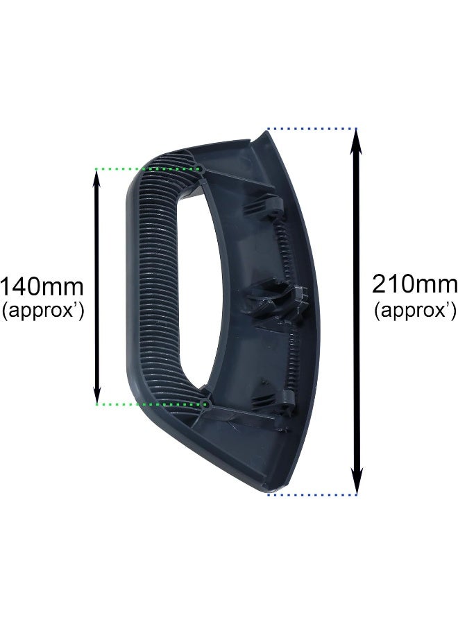 Spares2go طقم مقبض باب جرافيت Spares2go لغسالة هوت بوينت - Image 3