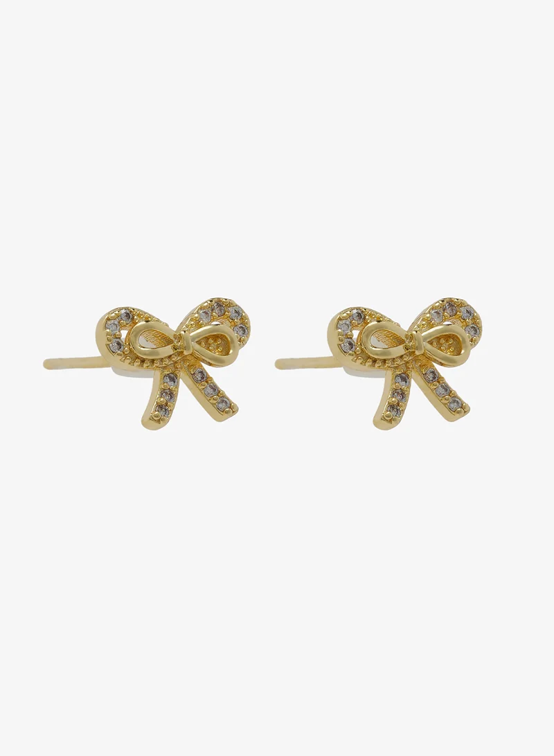 ELLA 2PK Rhinestone Embellished Stud Earrings