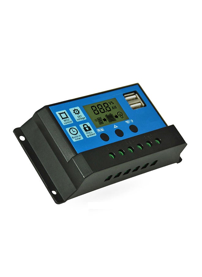 Generic - Universal Solar Panel Controller Battery Charge Regulator 12V/24V Auto With Dual USB for DIY - Image 1
