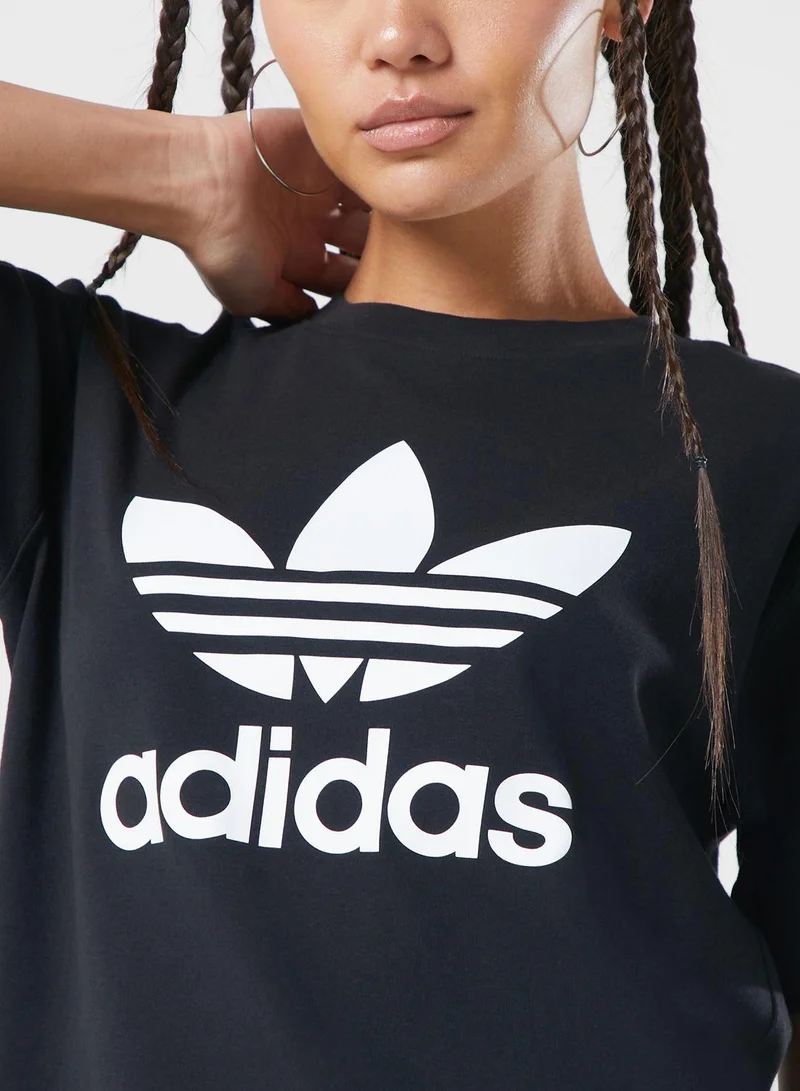 adidas Originals Black TREFOIL TEE Black Originals Women T-SHIRTS for Women | Best Price UAE