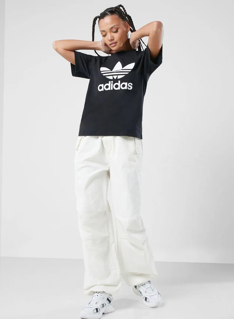 adidas Originals Black TREFOIL TEE Black Originals Women T-SHIRTS for Women | Best Price UAE