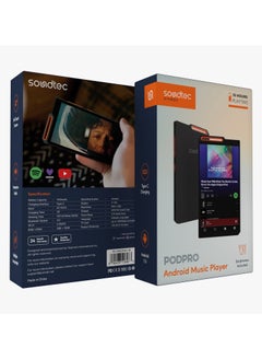 porodo Pod Pro Android Music Player /  Immersive Audio / Full-Touch Screen / Multiple Languages / Up to 15 Hours Working Time / Earphones Included / 4inch IPS Display - Black  - Image 5