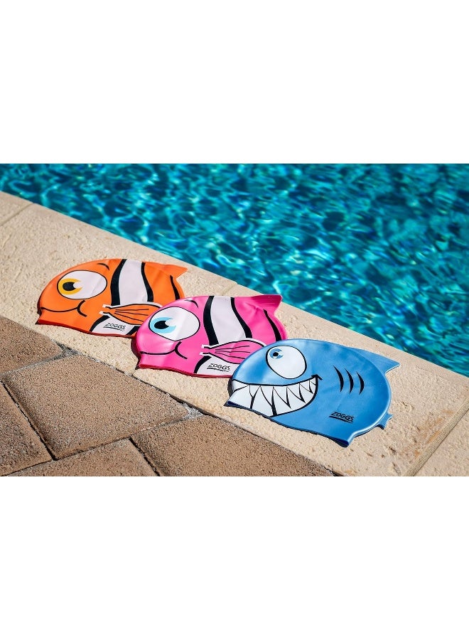 ZOGGS Childrens Silicone Swimming Cap, Swim Hat, Up To 14 Years - Image 3