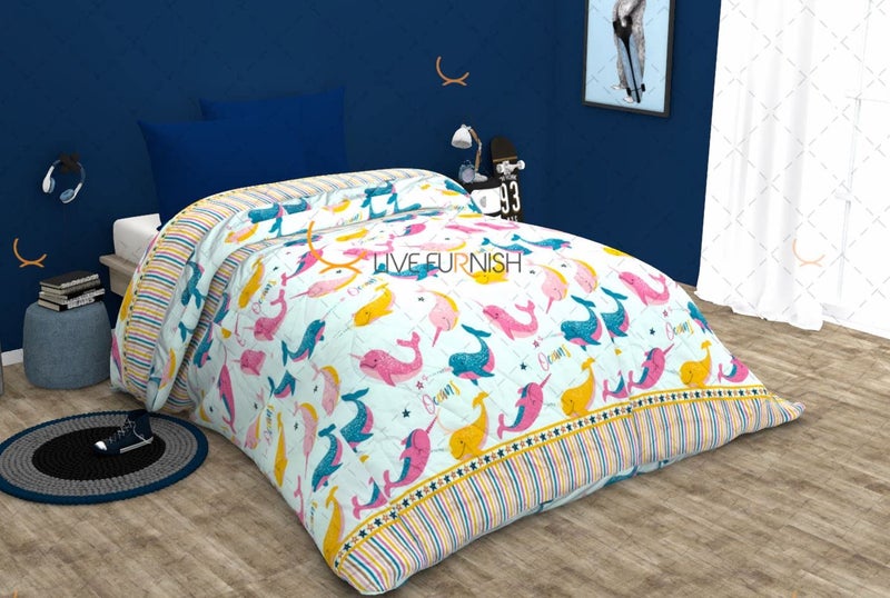 RUSTIC LINEN Super Soft Microfiber Printed Comforter 200 GSM Quilted ComforterDuvetQuilt Single 60X90 inches - Image 2