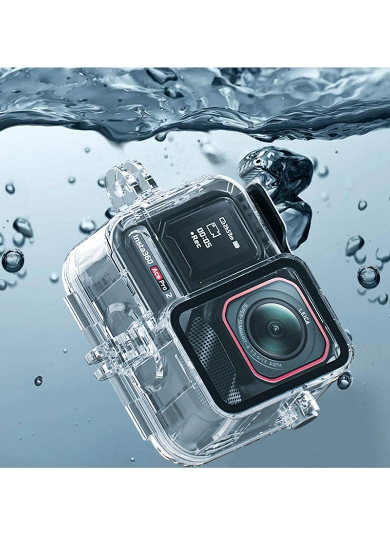Generic Waterproof Housing Case for Insta360 Ace Pro 2, Diving Case, Protective Cover, Underwater Photography Housing for Diving, Snorkeling 45M Underwater Protector Shell Accessories  - Image 4