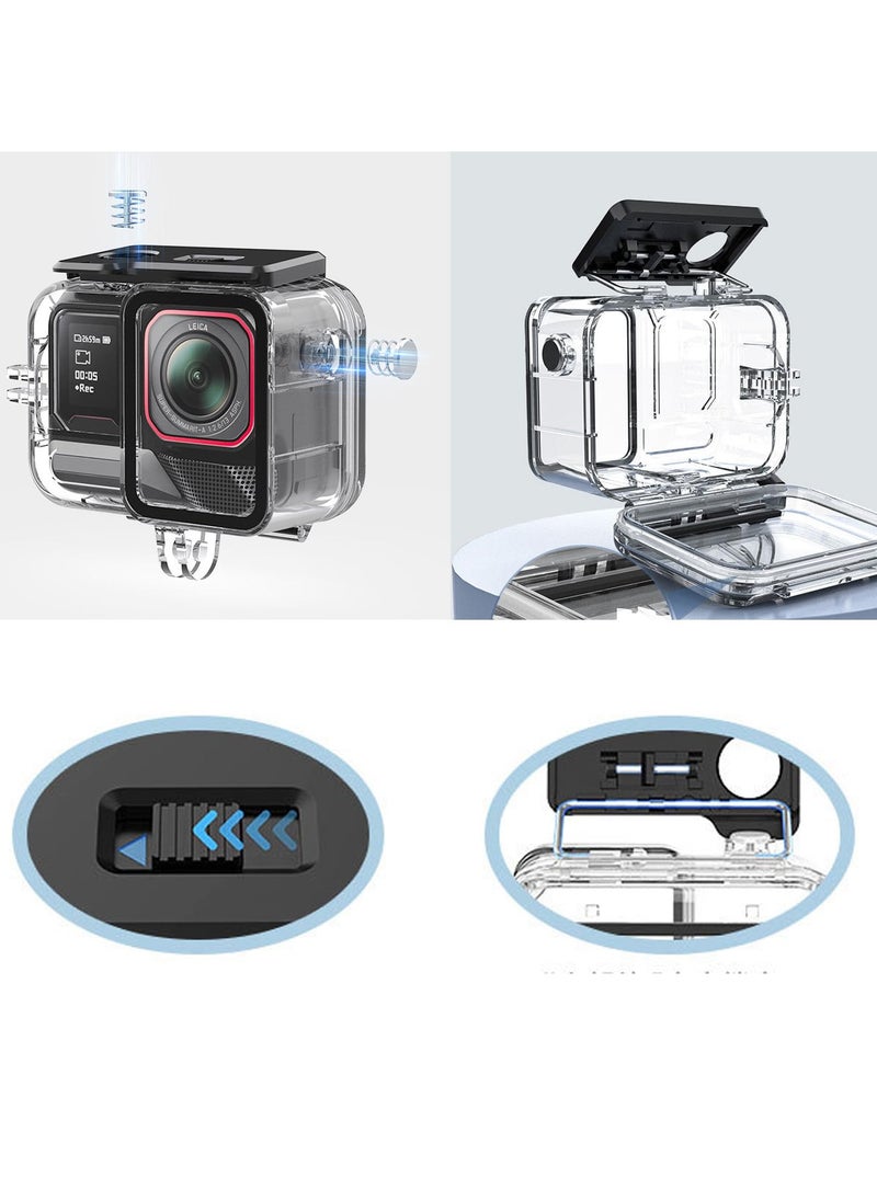 Generic Waterproof Housing Case for Insta360 Ace Pro 2, Diving Case, Protective Cover, Underwater Photography Housing for Diving, Snorkeling 45M Underwater Protector Shell Accessories  - Image 2