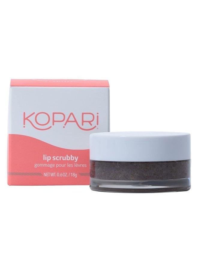 Kopari Coconut Lip Scrubby | Removes Dry Skin For Soft Lips | Volcanic Sand, Brown Sugar & Crushed Coconut Shells Hydrate Exfoliating Lip Scrub Exfoliator Moisturizer Organic Coconut Oil Vanilla Vegan  - Image 1