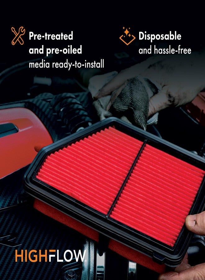 Premium Guard HIGHFLOW PA99032X, High Performance, Pre-Oiled Disposable Engine Air Filter | Fits 2021-14 Nissan Rogue, 2022-17 Rogue Sport, 2022-18 X-Trail, 2022-17 Qashqai, 2021-18 Renault Koleos - Image 4