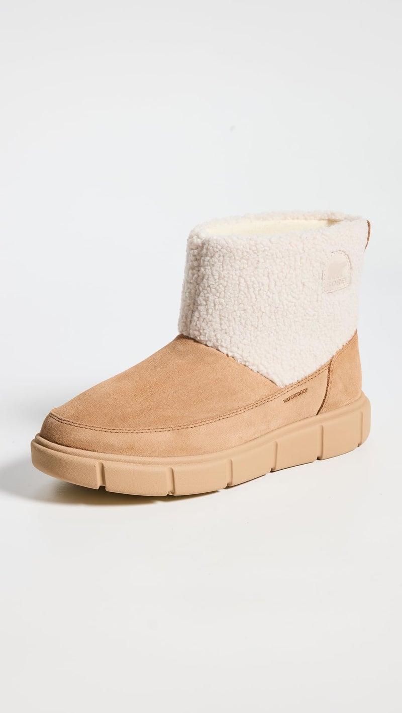 Sorel Women's Explorer III Slip-On Cozy Waterproof Snow Boot, Tawny Buff/Sea Salt, 8.5 - Image 3