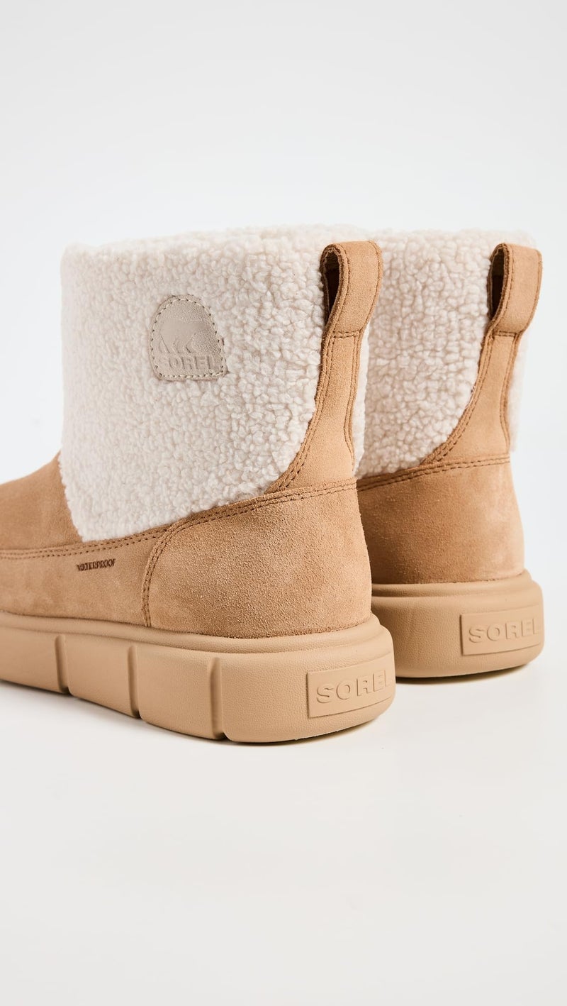 Sorel Women's Explorer III Slip-On Cozy Waterproof Snow Boot, Tawny Buff/Sea Salt, 8.5 - Image 4