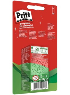 Pritt Rainbow Coloured Glue Sticks, Safe & Child-Friendly Craft Glue For Arts & Crafts Activities, Strong-Hold Adhesive For School Supplies,4X10G (pack of 2)  - Image 4