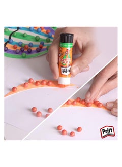 Pritt Rainbow Coloured Glue Sticks, Safe & Child-Friendly Craft Glue For Arts & Crafts Activities, Strong-Hold Adhesive For School Supplies,4X10G (pack of 2)  - Image 5