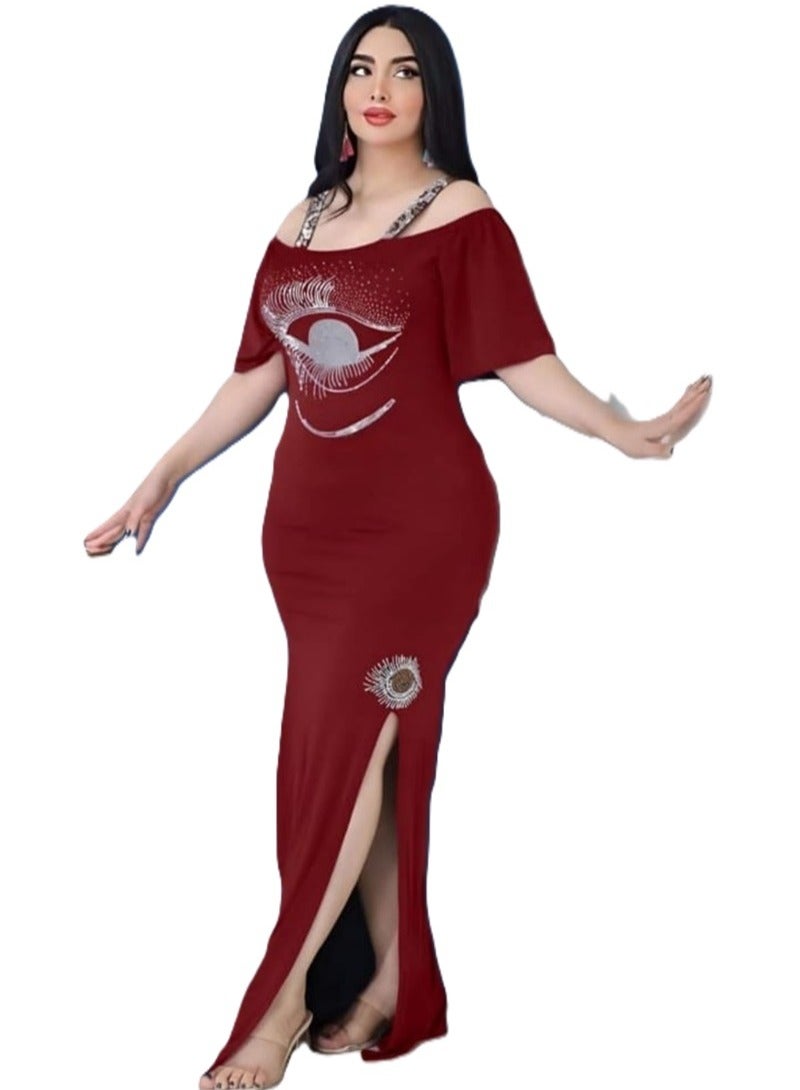 Dress elegant for girls - Dark Red