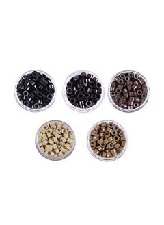 yantaisiyu 2500Pcs/Lot Micro Rings Silicone Lined Micro Beads Hair Feather Extension Rings 5.0X3.0X3.0Mm Hair Beads  - Image 3