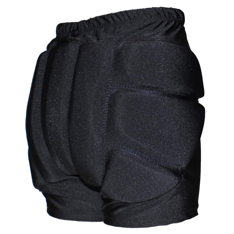 CRS Cross Padded Figure Skating Shorts. Crash Pad Pants for Roller, Inline, Ice Skating, Snowboarding, and Skiing. Fall Impact Protection for Butt, HIPS, and Tailbone (Ladies Small Black) - Image 1