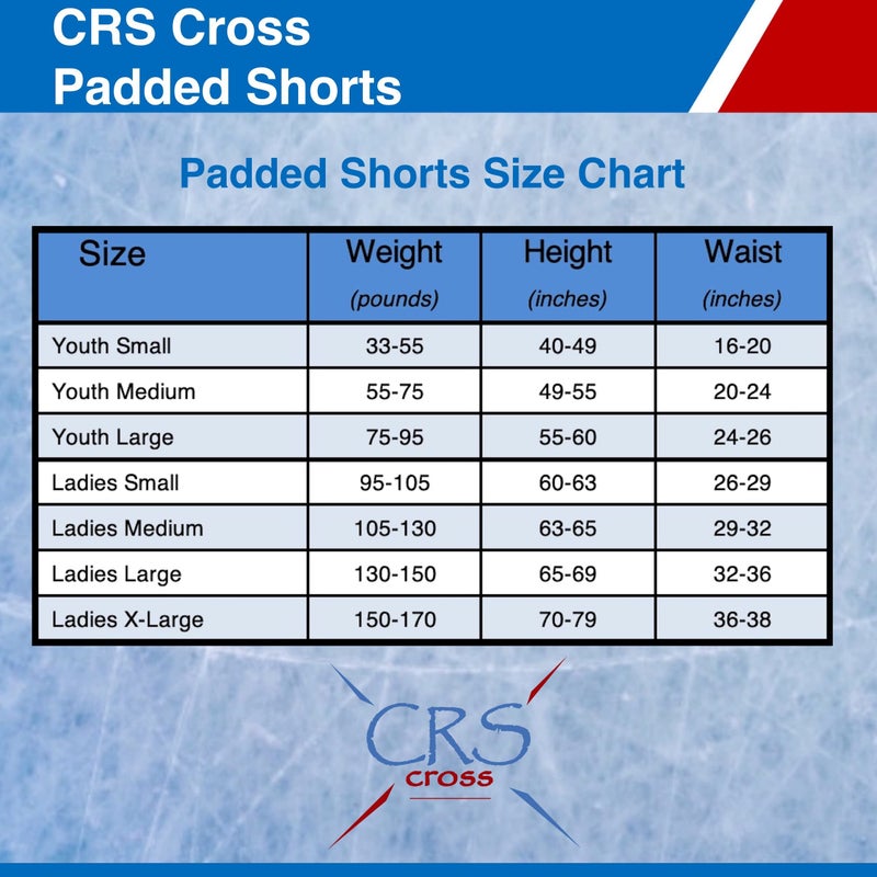 CRS Cross Padded Figure Skating Shorts. Crash Pad Pants for Roller, Inline, Ice Skating, Snowboarding, and Skiing. Fall Impact Protection for Butt, HIPS, and Tailbone (Ladies Small Black) - Image 2
