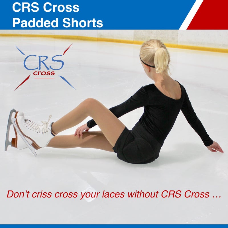 CRS Cross Padded Figure Skating Shorts. Crash Pad Pants for Roller, Inline, Ice Skating, Snowboarding, and Skiing. Fall Impact Protection for Butt, HIPS, and Tailbone (Ladies Small Black) - Image 3