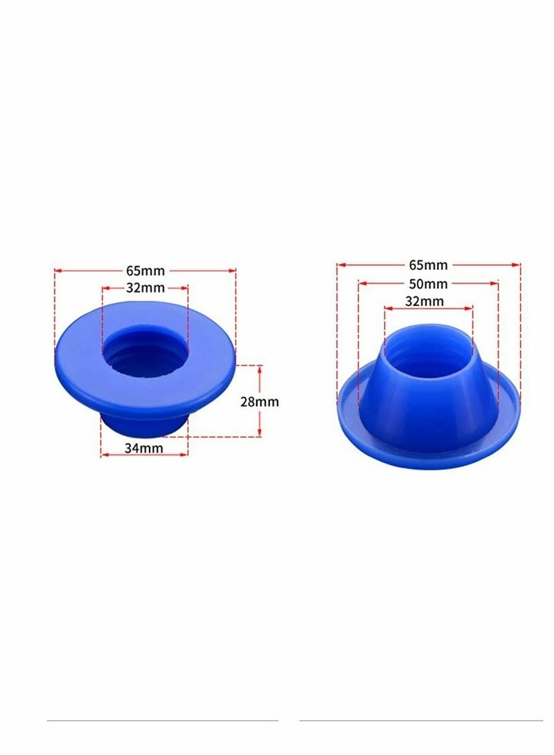 Y&D 3 Pack Drain Pipe Seal Hose Silicone Plug,Silicone Sealing Plug Kitchen Sewer Ring Washing Machine Multipurpose Connector Bathroom Laundry (Blue)  - Image 3