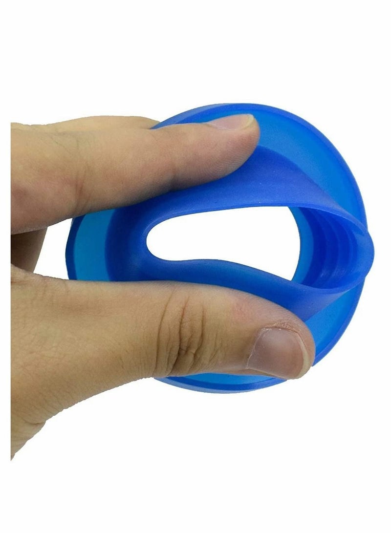 Y&D 3 Pack Drain Pipe Seal Hose Silicone Plug,Silicone Sealing Plug Kitchen Sewer Ring Washing Machine Multipurpose Connector Bathroom Laundry (Blue)  - Image 2