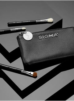 Glam 'N Go Mini Eye Brush Set, 3 Brushes and Beauty Bag
