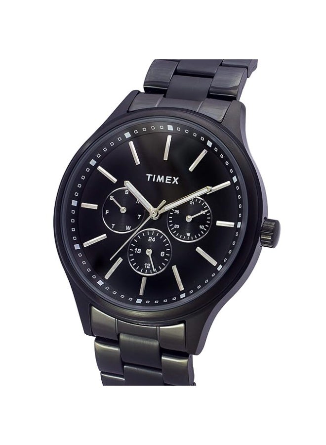 تيميكس ساعة TIMEX تناظرية للرجال، بمينا مستدير ومقاومة للماء - Image 3