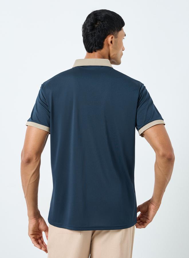 Styli Men Solid Regular Fit Polo T-Shirt - Image 4