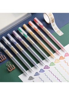 Deli Deli 12Pcs/Set Gel Pen School Pens Set Pen 0.5MM Color Ink Stationery Student SuppliesWater-based Pen Writing Painting Tools  - Image 3