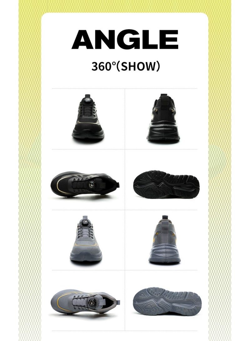 Men's and women's steel-toed safety shoes, hooded industrial safety sneakers, men's work shoes, breathable and comfortable non-slip industrial boots - Image 3