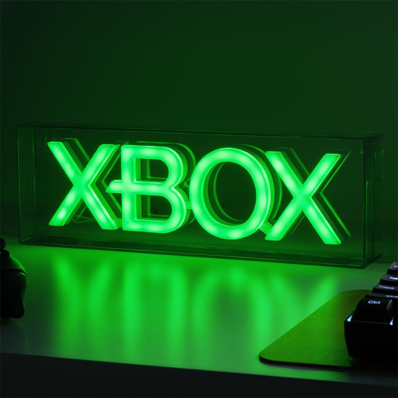 Paladone Xbox LED Neon Light, Free Standing or Wall Mountable Gaming Desk Accessories, Game Room Decor & Gift for Gamers, 11.7" Wide - Image 4