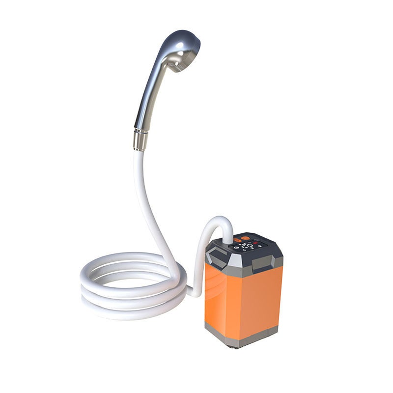 Portable Cordless Camping Shower Outdoor Electric Shower Pump Rechargeable Shower Large Capacity Hiking Traveling Shower Digital Display Bathe Tool - Image 1