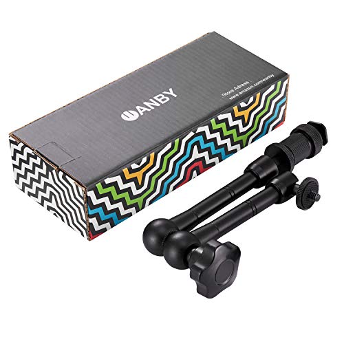 WANBY 11 Inch Articulating Friction Magic Arm Adjustable w/Hot Shoe Mount 1/4'' Tripod Screw for Camera Rig, LCD Monitor, LED Flash Lights (11'Arm) - Image 5