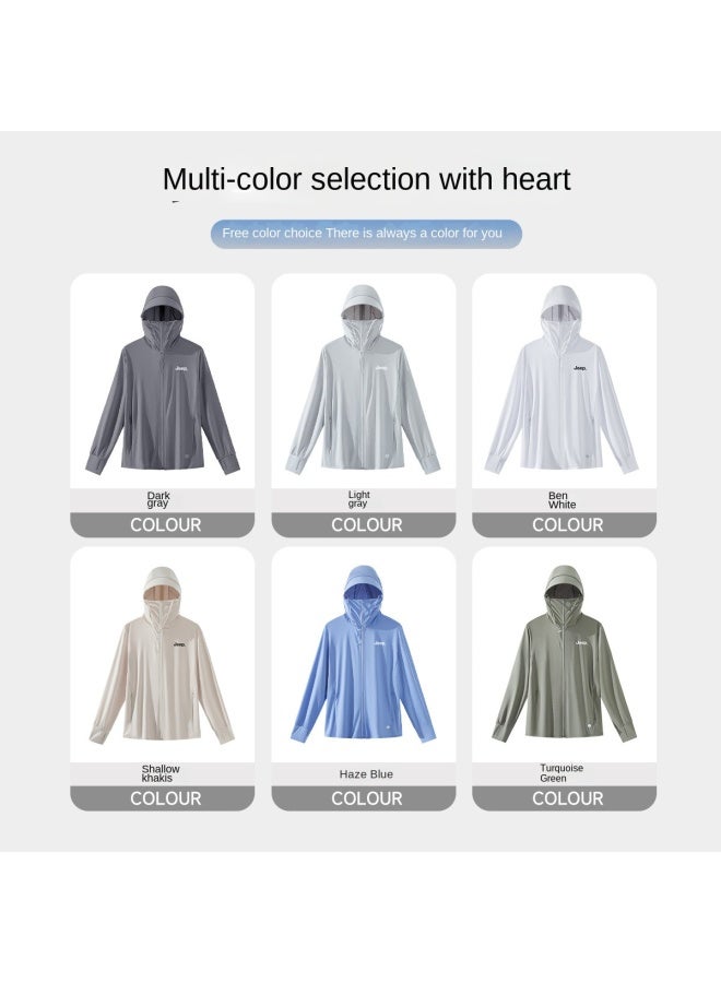 Jeep Upf50+】men's Summer Fashion Versatile Sun Protection Hooded Jacket, Outdoor Uv-resistant Coat For Men - Image 5
