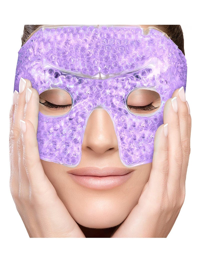 Perfecore Eye Mask Get Rid of Puffy Eye S Migraine Relief, Sleeping, Travel Therapeutic Purple  - Image 1
