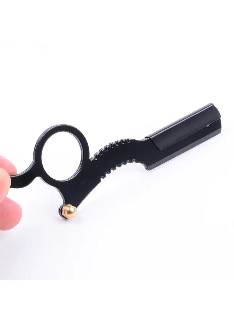 Rozino Straight Edge Barber Razor Haircut Beard Eyebrow Shaving Tool Manual Depilation Razor Hairdresser Trimming Blades - Image 1