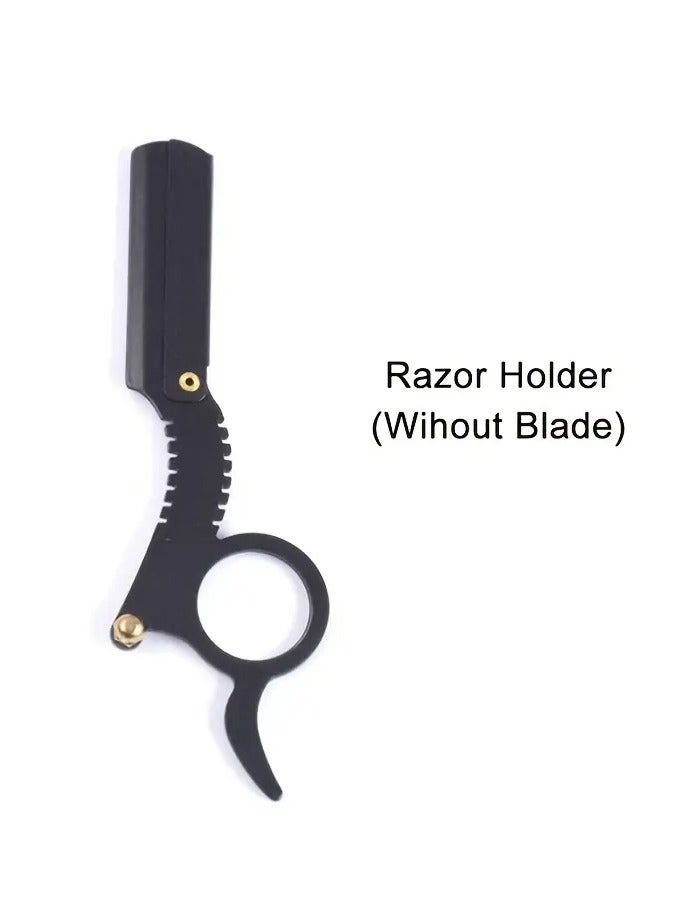 Rozino Straight Edge Barber Razor Haircut Beard Eyebrow Shaving Tool Manual Depilation Razor Hairdresser Trimming Blades - Image 2
